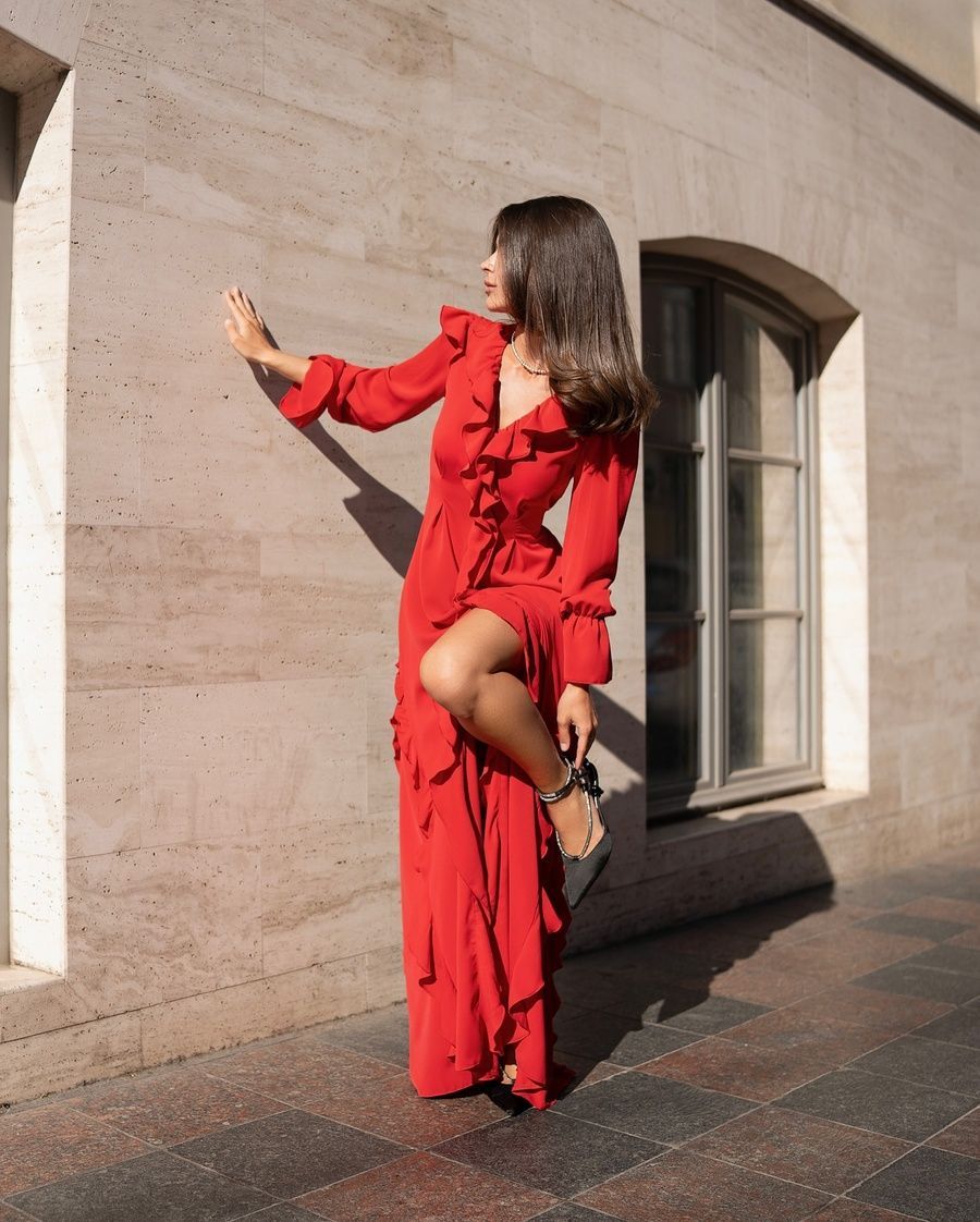 Сукня у насиченому червоному відтінку dress Estelle murano N&ordm;841 фото
